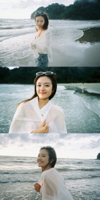 李兰迪比基尼海边大片火了